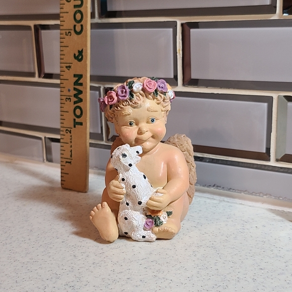 Vintage Resin Cherub with Dog figurine - Picture 16 of 17